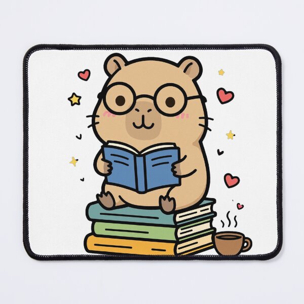 Item preview, Cute Kawaii Capybara Rcapybaraeading Book Sticker designed and sold by sousou-83.