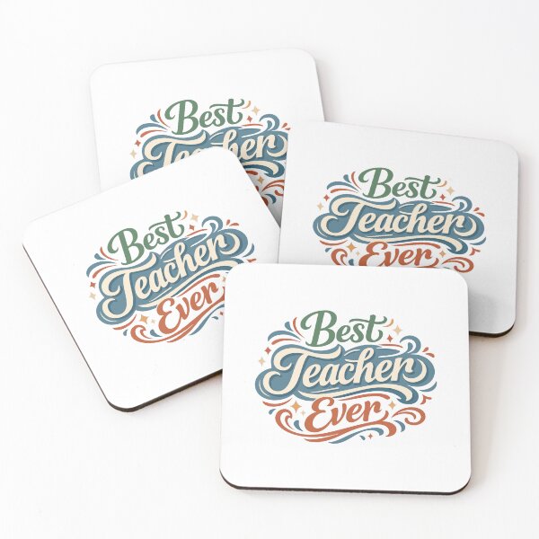 Item preview, Best Teacher Ever Typography – Teacher Gift designed and sold by stylishdzign.