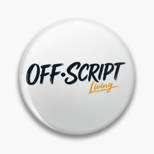 Item preview, Off Script Living Logo - Black and Ochre  designed and sold by Woop Woop .