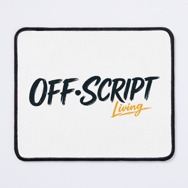 Item preview, Off Script Living Logo - Black and Ochre  designed and sold by Woop Woop .