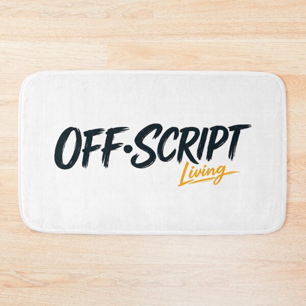 Item preview, Off Script Living Logo - Black and Ochre  designed and sold by Woop Woop .