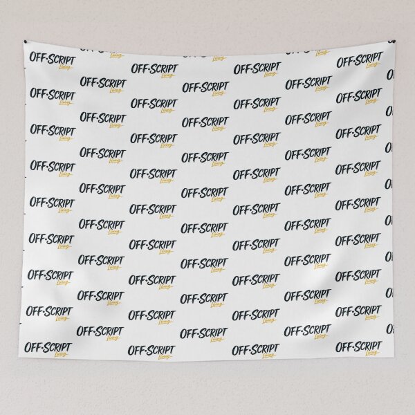 Item preview, Off Script Living Logo - Black and Ochre  designed and sold by Woop Woop .