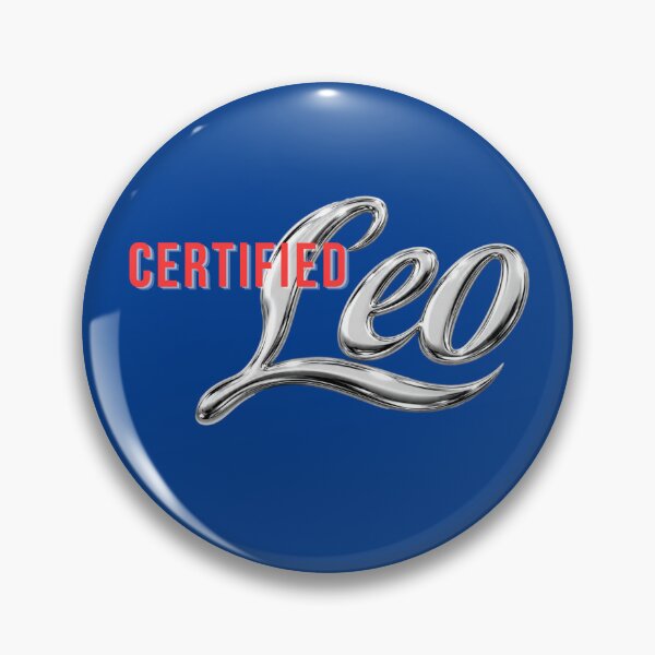 Item preview, Certified Leo – Silver Chrome Zodiac Statement designed and sold by ZenWealthDesign.