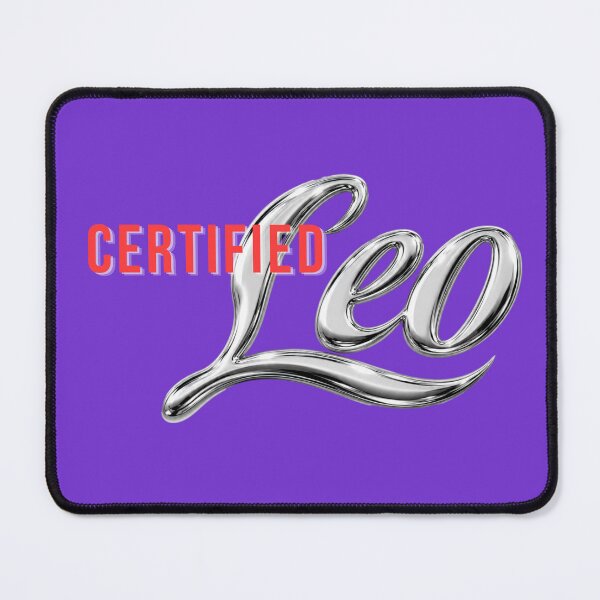 Item preview, Certified Leo – Silver Chrome Zodiac Statement designed and sold by ZenWealthDesign.