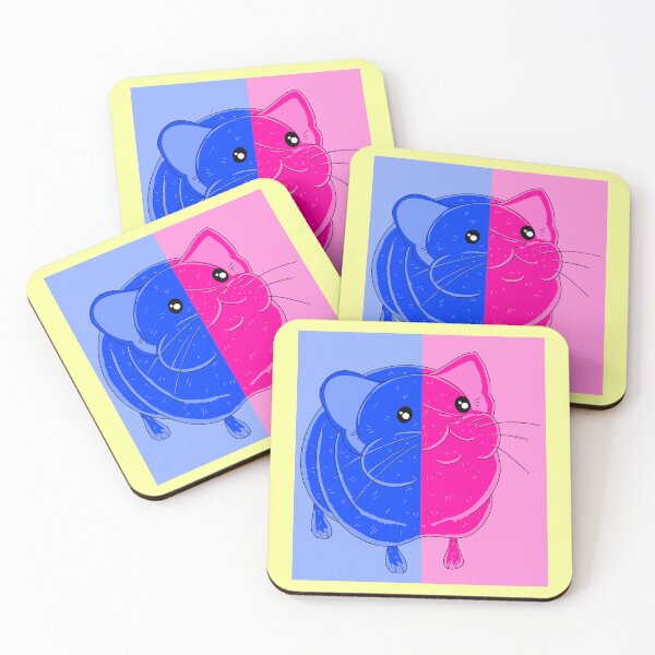 Item preview, Elephant Shrew Splint Pink And Blue Background with yellow  designed and sold by missmann.