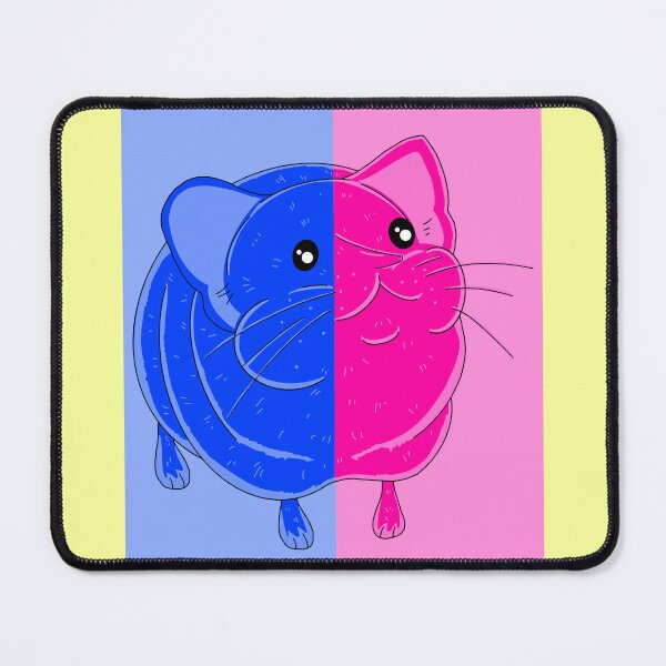 Item preview, Elephant Shrew Splint Pink And Blue Background with yellow designed and sold by missmann.