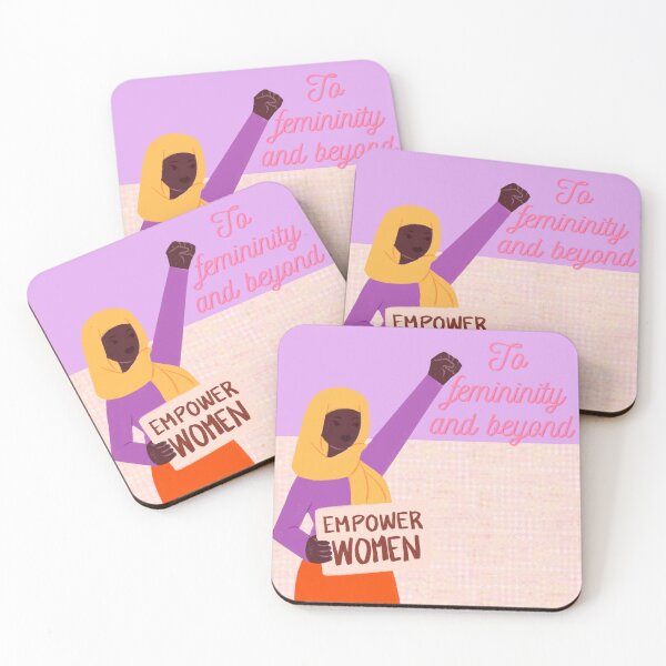 Item preview, To Femininity and Beyond | Feminist Quote | Empowering Women's Typography Design designed and sold by Creations by lyne.