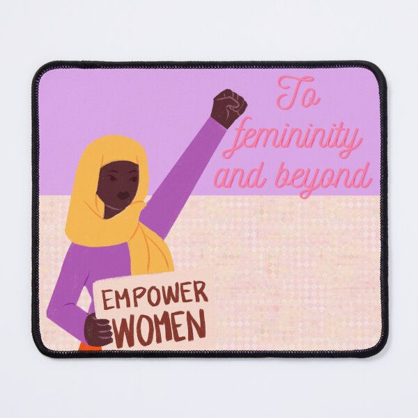 Item preview, To Femininity and Beyond | Feminist Quote | Empowering Women's Typography Design designed and sold by Creations by lyne.