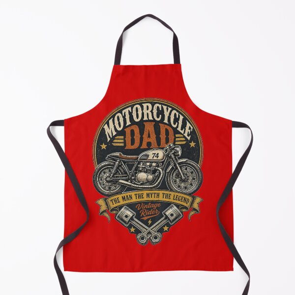 Item preview, Motorcycle Dad Gift Vintage Biker Design for Motorcycle Riders designed and sold by MystiMagica.