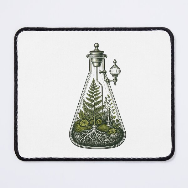 Item preview, Botanical Beaker Terrarium Science Illustration designed and sold by BoyleDesignShop.