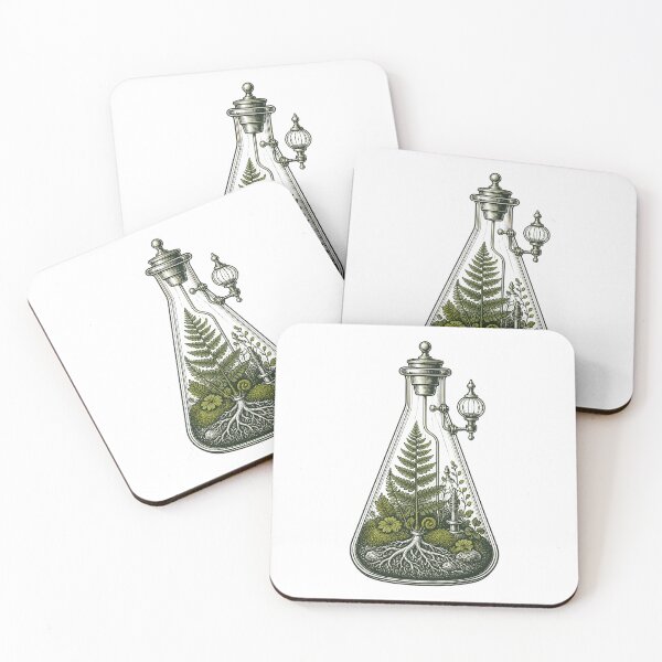 Item preview, Botanical Beaker Terrarium Science Illustration designed and sold by BoyleDesignShop.