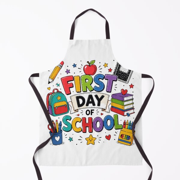 Item preview, First Day of School Sticker T-Shirt| Cute School Supplies Design | Colorful Back to School Gift designed and sold by Sunday.Supply.