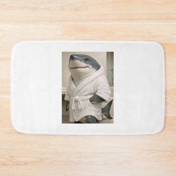 Item preview, Cozy Bathrobe Megalodon designed and sold by Sillytoe.