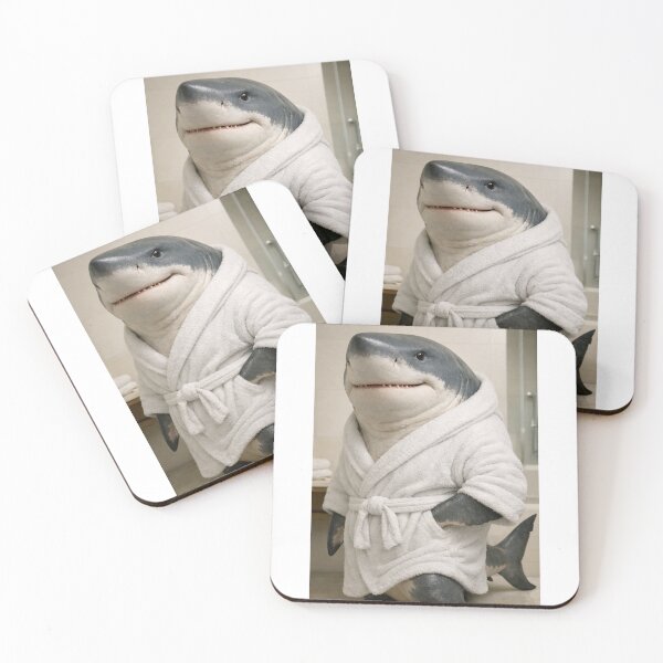 Item preview, Cozy Bathrobe Megalodon designed and sold by Sillytoe.