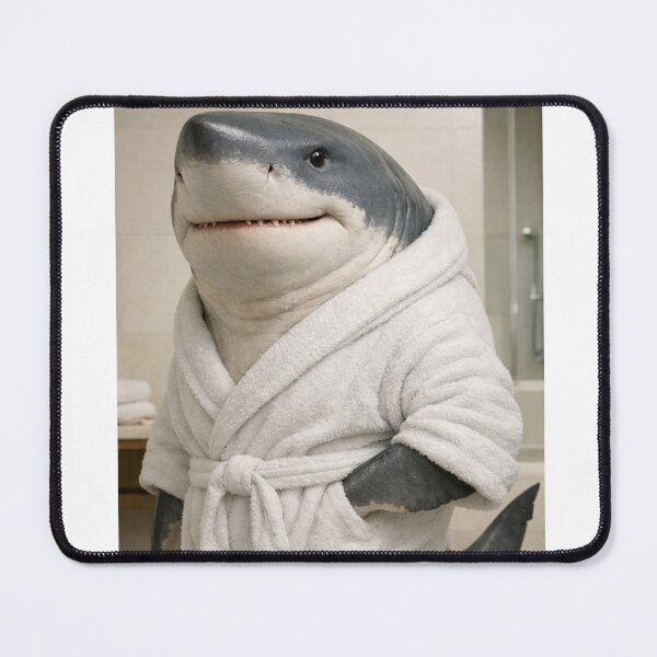 Item preview, Cozy Bathrobe Megalodon designed and sold by Sillytoe.