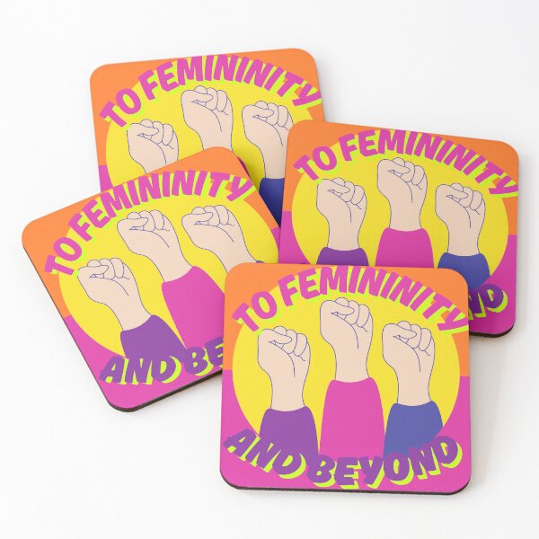 Item preview, To Femininity and Beyond | Feminist Quote | Empowering Women's Typography Design designed and sold by Creations by lyne.