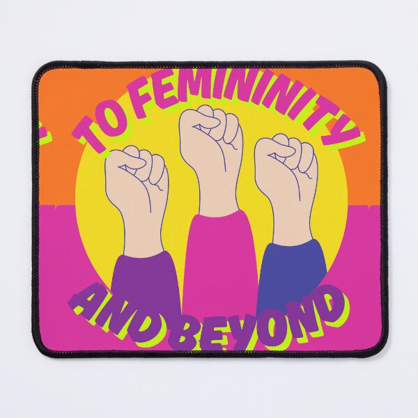 Item preview, To Femininity and Beyond | Feminist Quote | Empowering Women's Typography Design designed and sold by Creations by lyne.