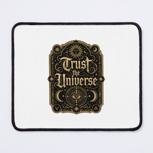 Item preview, Trust the Universe Celestial Tarot Gothic Gold Aesthetic Sticker designed and sold by crazyhome.