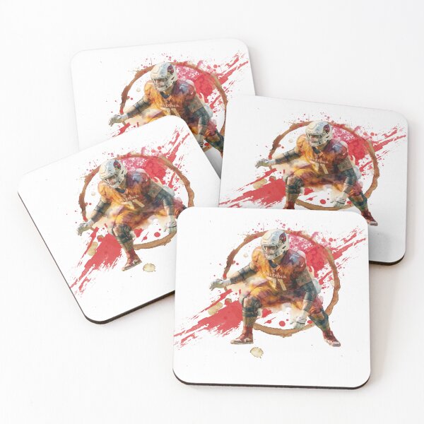 Item preview, Watercolour Arizona Football Jersey Number 71 Art designed and sold by Turnersports.