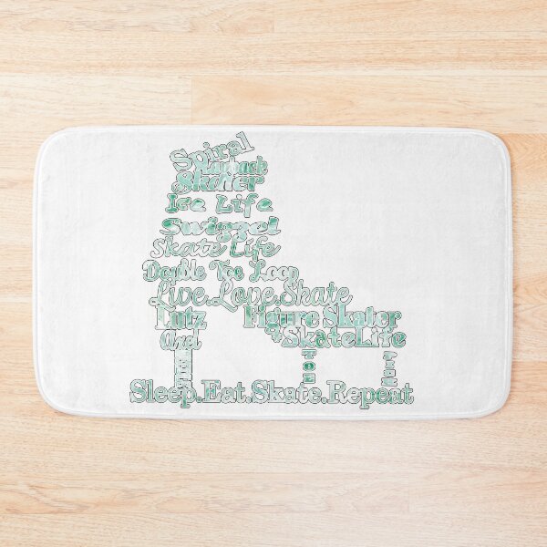 Item preview,  Figure Skate- Skate Terms in Mint Green and White Fluid Paint Pour Design- Makes a Great Gift designed and sold by Purposely Designed.