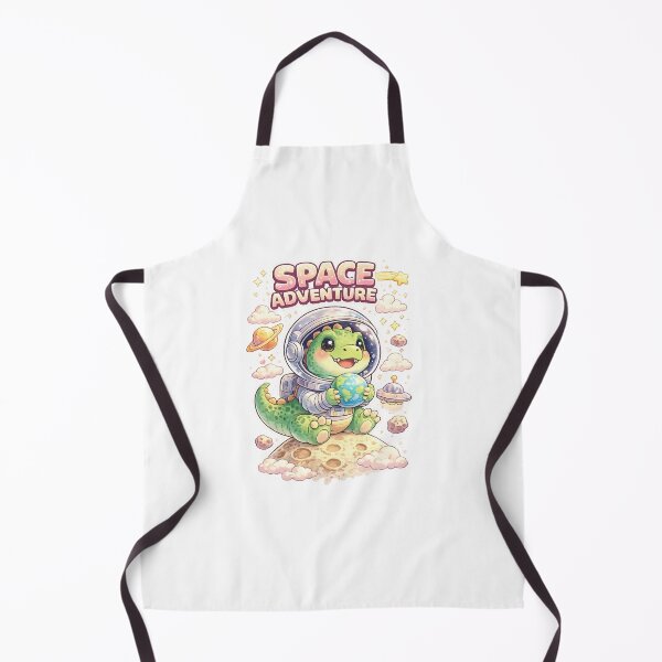 Item preview, Cute Dino Astronaut Holding Earth – Kawaii Space Explorer Cartoon designed and sold by tee snap.