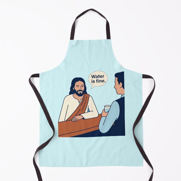 Item preview, Jesus at a Bar - Water Is Fine designed and sold by ThreadRiotTees.