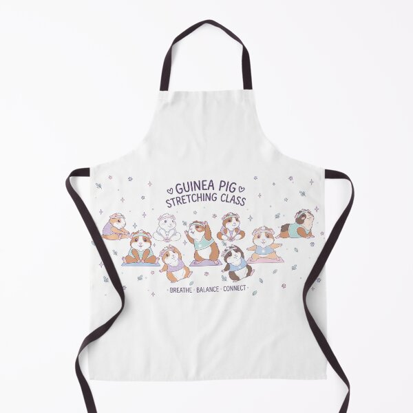 Item preview, Guinea Pig Stretching Class Shirt – Cute Yoga Guinea Pig Quote “Breathe. Balance. Connect.” Animal Lover Gift designed and sold by MoqunaDesign.