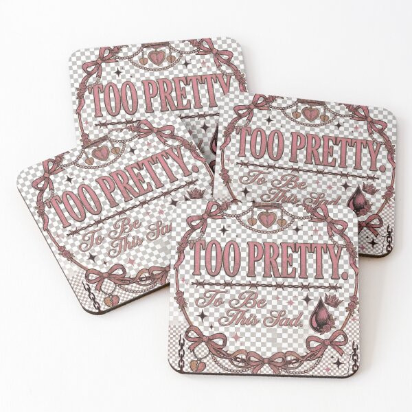 Item preview, Too Pretty To Be This Sad Pink Crown Sad Girl Design designed and sold by InkroarCo.
