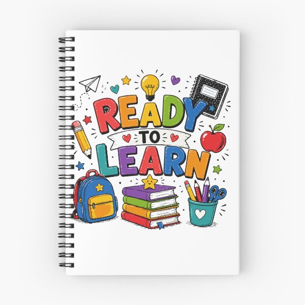 Item preview, Ready to Learn T-Shirt Stickers | Cute Back to School Design | Colorful School Supplies Illustration designed and sold by Sunday.Supply.