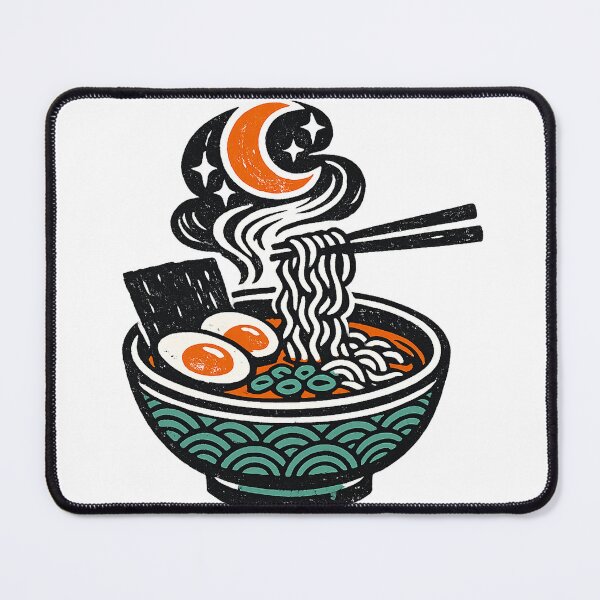 Item preview, Midnight Ramen Bowl With Crescent Moon Steam designed and sold by eignvalue.