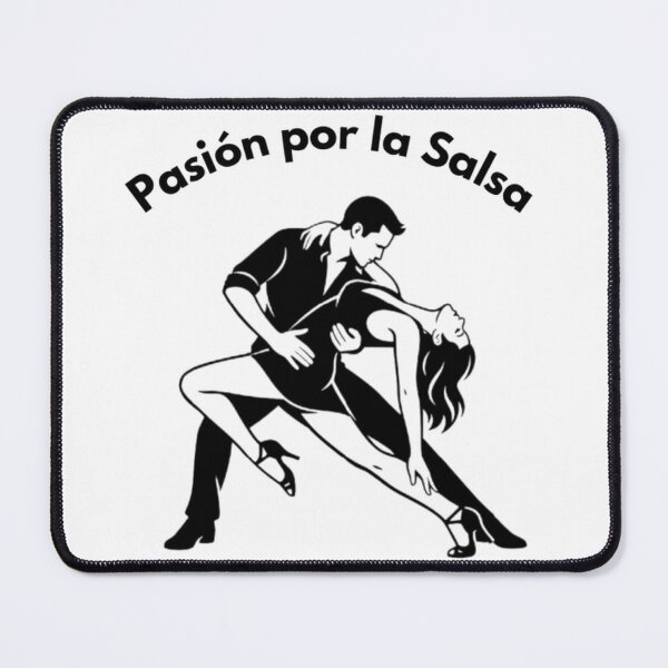 Item preview, Pasión por la Salsa – Minimalist Black and White Salsa Dance Couple, Elegant Deep Dip Silhouette, Latin Ballroom Dancers Apparel Graphic Sticker designed and sold by SmartPuns.