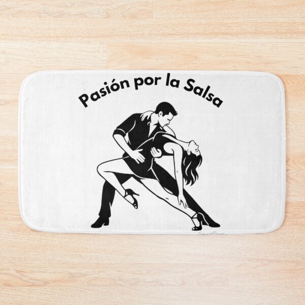 Item preview, Pasión por la Salsa – Minimalist Black and White Salsa Dance Couple, Elegant Deep Dip Silhouette, Latin Ballroom Dancers Apparel Graphic Sticker designed and sold by SmartPuns.