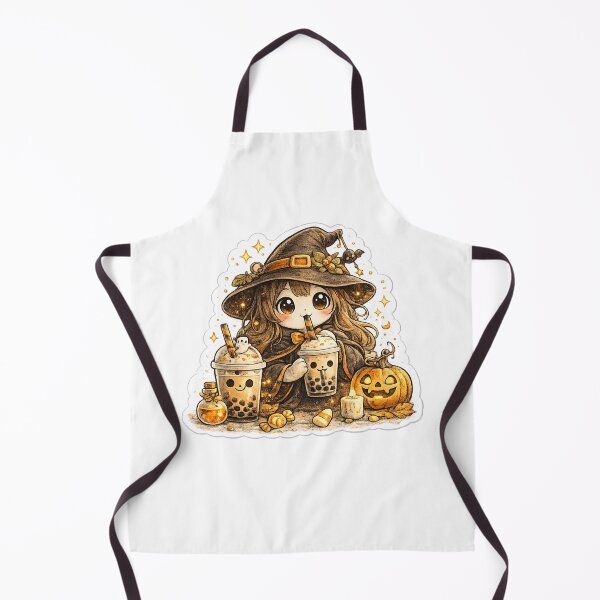 Item preview, Bubble Tea Witch | Cute Halloween stickers designed and sold by Collins Design.
