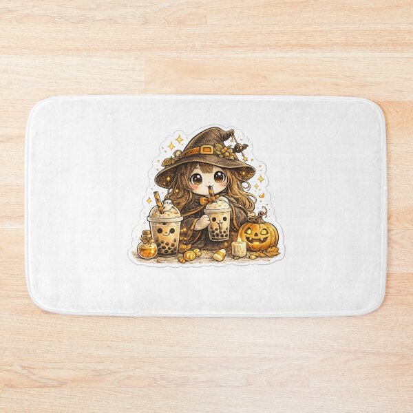 Item preview, Bubble Tea Witch | Cute Halloween stickers designed and sold by Collins Design.