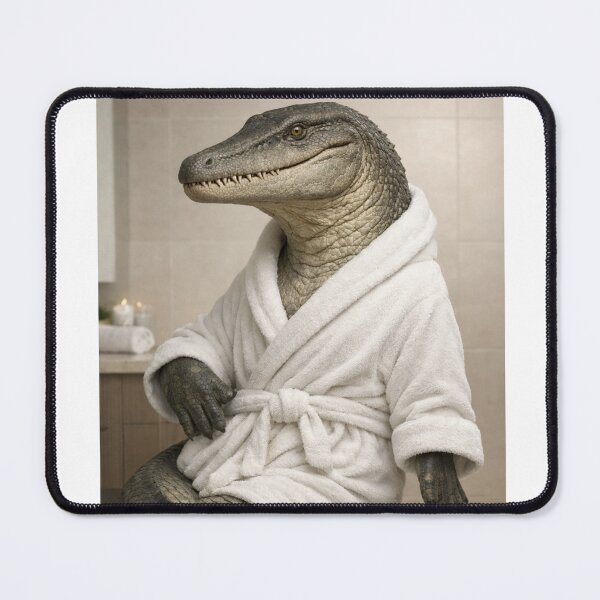 Item preview, Relaxing Bathrobe Mosasaurus designed and sold by Sillytoe.