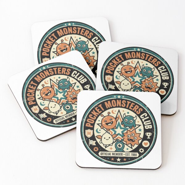 Item preview, pocket monsters club Retro Vintage Minimalist Graphic designed and sold by Probably Fine Design.