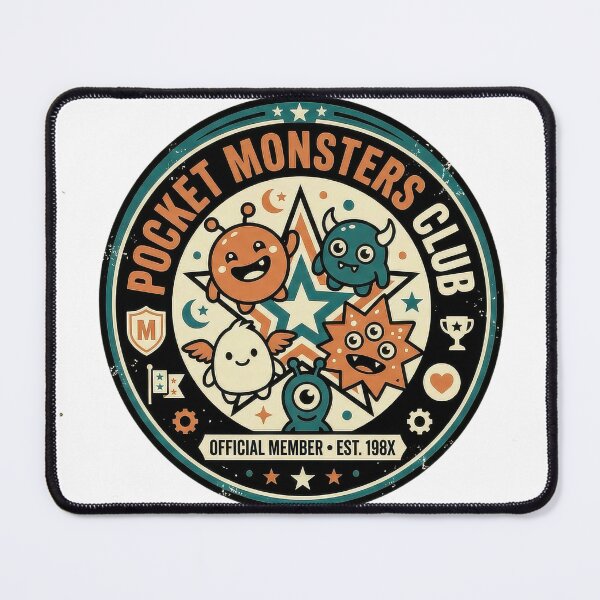 Item preview, pocket monsters club Retro Vintage Minimalist Graphic designed and sold by Probably Fine Design.