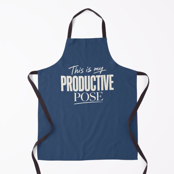 Item preview, This Is My Productive Pose Funny Sarcastic Quote White Text Art designed and sold by VIVID COLORS CLUB.