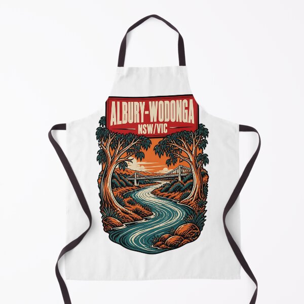 Item preview, Albury Wodonga New South Wales Victoria Vintage Travel Poster designed and sold by TravelersGems.