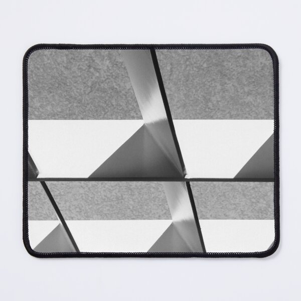 Item preview, Minimal Geometric Ceiling Grid With Triangular Light and Shadow Patterns in Black and White designed and sold by Nmallia.