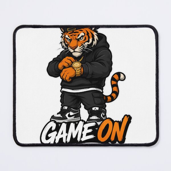 Item preview, Tiger Game On Streetwear Cartoon Graphic – Urban Hype Beast Design designed and sold by Aesthicer.