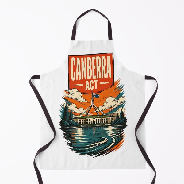 Item preview, Canberra ACT Australia Vintage Travel Poster designed and sold by TravelersGems.