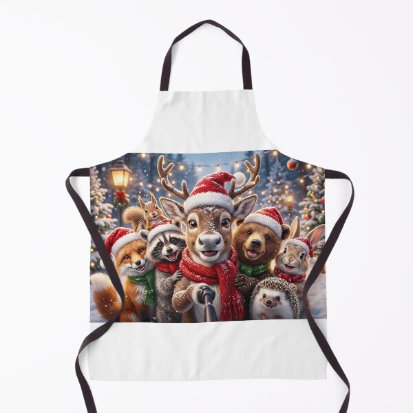 Item preview, Animal Christmas Selfie with Woodland Friends Whimsical Holiday Illustration designed and sold by acceleratorhams.