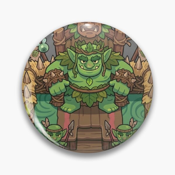 Item preview, The Goblin King on his Wooden Fantasy Throne  designed and sold by VoxelEstudi0nic.