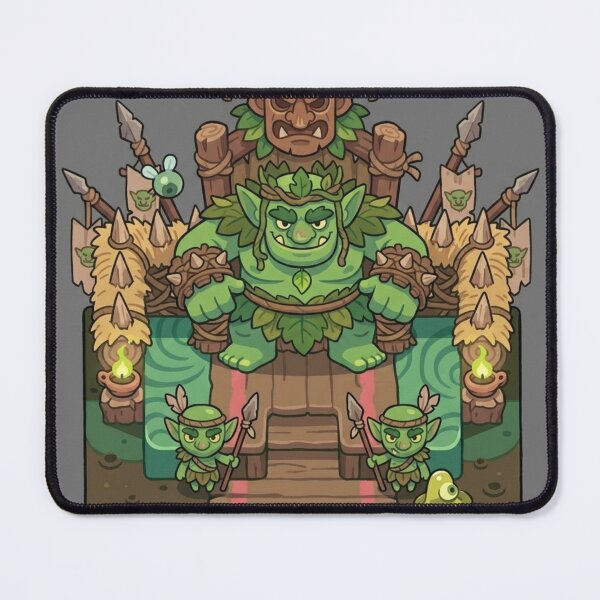 Item preview, The Goblin King on his Wooden Fantasy Throne designed and sold by VoxelEstudi0nic.