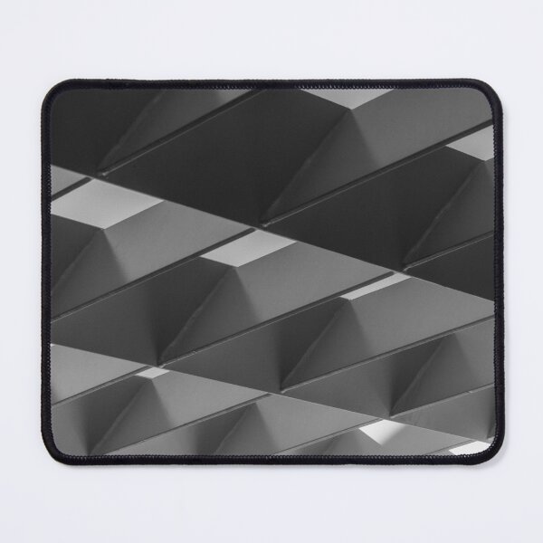 Item preview, Minimal Geometric Ceiling Grid With Triangular Light and Shadow Patterns in Black and White designed and sold by Nmallia.