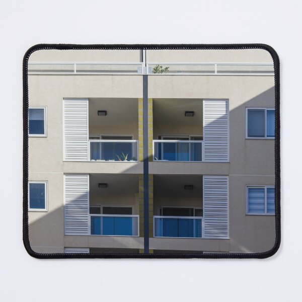 Item preview, Modern Apartment Building Facade With Balconies, Geometric Shadows and Minimal Architecture designed and sold by Nmallia.