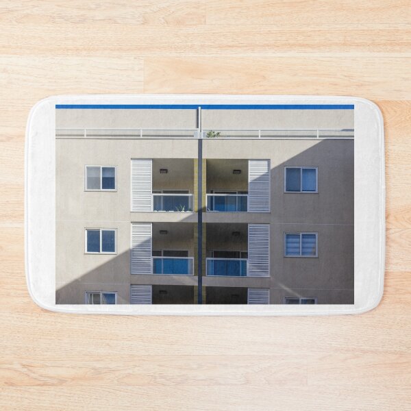 Item preview, Modern Apartment Building Facade With Balconies, Geometric Shadows and Minimal Architecture designed and sold by Nmallia.