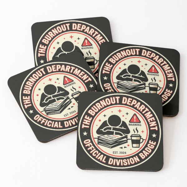 Item preview, the burnout department Retro Vintage Minimalist Graphic designed and sold by Probably Fine Design.