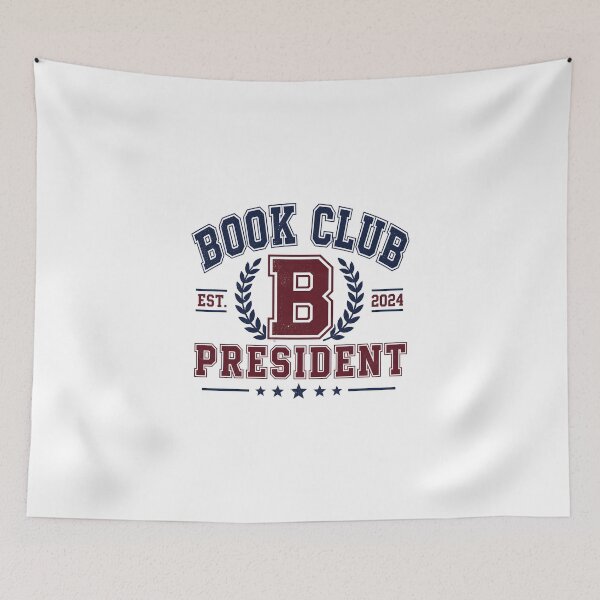 Item preview, Book Club President Vintage College Varsity Aesthetic Design designed and sold by crazyhome.